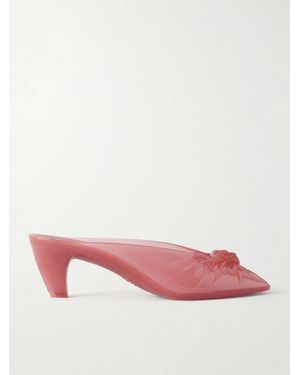 Chloé Ruched Tpu Mules - Pink
