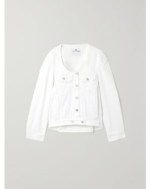 Courreges Cocoon Denim Jacket - White