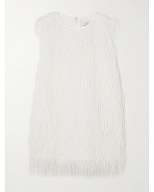 Loulou de Saison Yasmin Fringed Voile Top - White