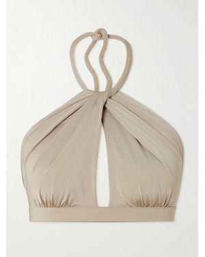Max Mara Alinda Neckholder-Bikini-Oberteil - Natur