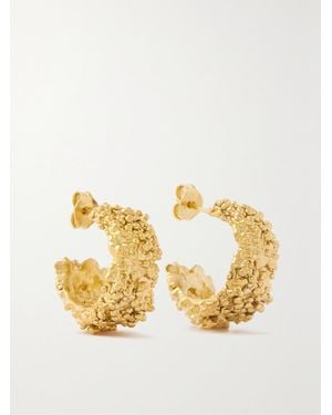 Alighieri Net Sustain The Rocky Road-Plated Hoop Earrings - Metallic