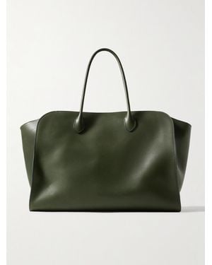 The Row Marlo Leather Tote - Green