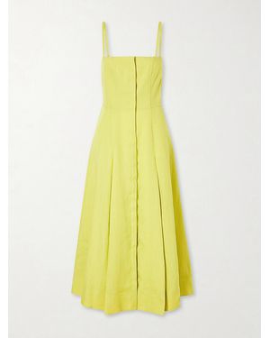 Gabriela Hearst Magritte Linen Midi Dress - Yellow
