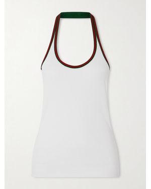 Gucci Heavy Cotton Rib Tank Top - White