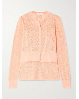 Chloé Set Aus Cardigan Und Tanktop Aus Baumwolle - Pink