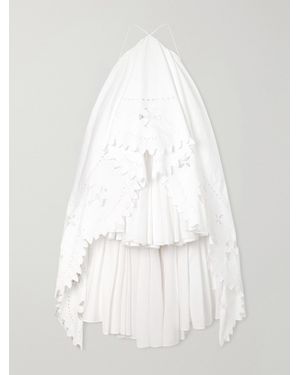 Jacquemus La Robe Provençale Embroidered Cotton Maxi Dress - White