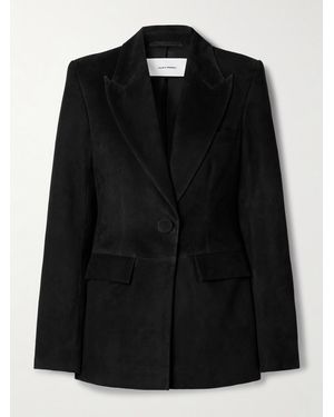Alex Perry Suede Blazer - Black