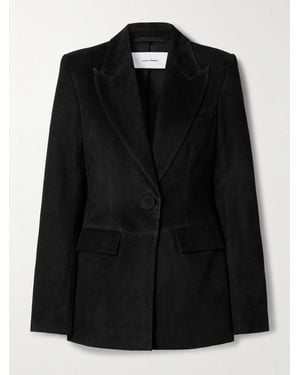 Alex Perry Suede Blazer - Black