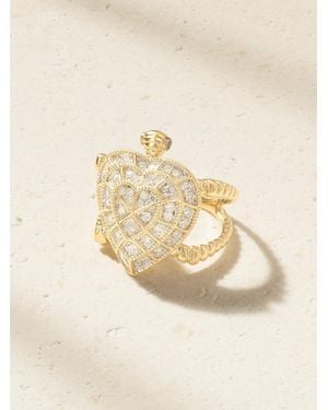 Yvonne Léon Bague Tortue Coeur 9-Karat Diamond Ring - Natural