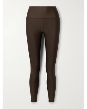 Alo Yoga Verkürzte Leggings Aus „Airlift“-Material - Braun