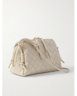 Bottega Veneta Concert Pouch Schultertasche Aus Intrecciato-Leder - Natur