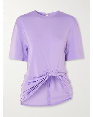 Rabanne Oberteil Aus Stretch-Jersey Mit Knoten - Lila