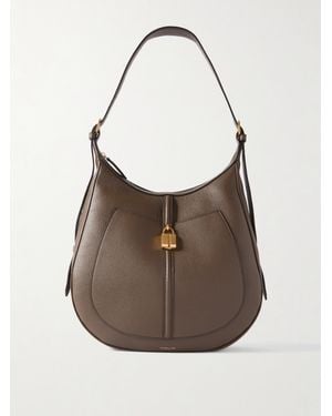 DeMellier London Sac Porté Épaule En Cuir Texturé À Ornement The Siena - Marron