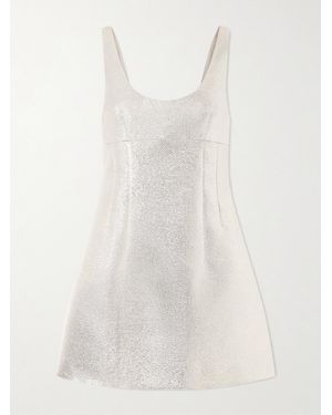 Emilia Wickstead Emma Cloque Mini Dress - White