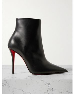 Christian Louboutin Miss Z 100 Leather Ankle Boots - Black