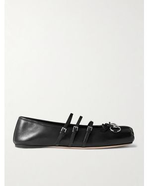 Gucci Ballerines Horsebit Pour Femme, Taille - Noir