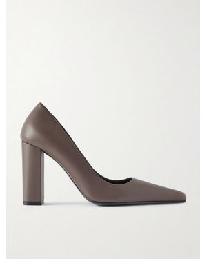 Alaïa 110 Pumps Aus Leder - Weiß