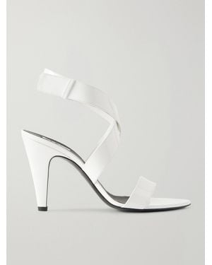 Alaïa Leather High Heel Sandals - Weiß