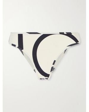 TOTEME Monogram Printed Bikini Brief - Black