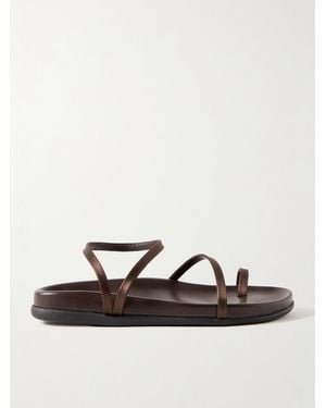 Ancient Greek Sandals Eleftheria Satin Sandals - Brown