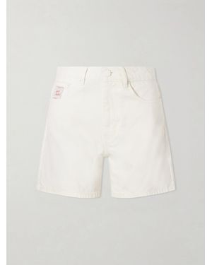 Ami Paris Denim Shorts - White