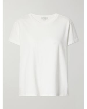 Agolde Adine Cotton-Jersey T-Shirt - White