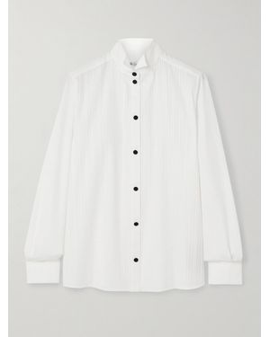 Loro Piana Hadiya Pleated Cotton-Poplin Shirt - White