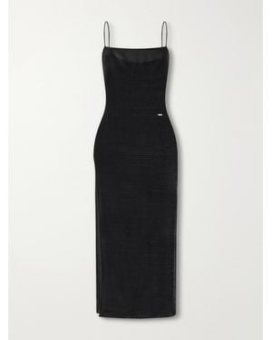 Gucci Lamé-Jersey Midi Dress - Black