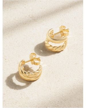 David Yurman Boucles D'Oreilles En Or 18 Carats (750/1000) Dy Mercer - Neutre