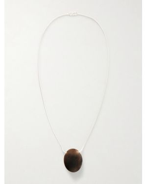 LIE STUDIO The Julia Kette Aus Mit Rauchquarz - Weiß