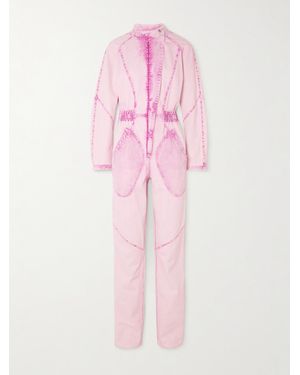 Isabel Marant Kimea Panelled Denim Jumpsuit - Pink