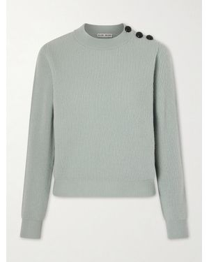 Blazé Milano Racka Ribbed-Knit Wool And Cashmere-Blend Jumper - Grey