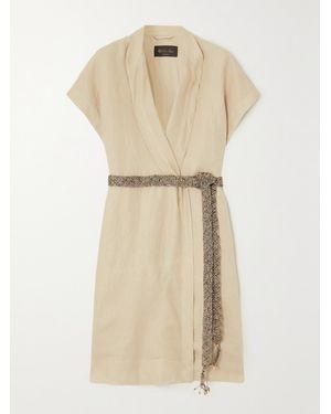 Loro Piana Draped Linen Vest - Natural