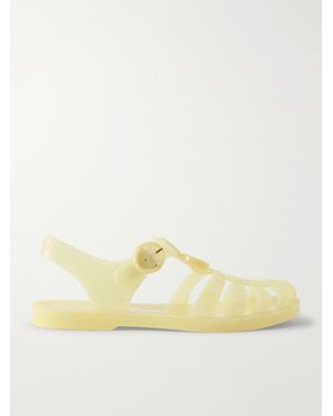 Gucci Fisherman Embellished Rubber Sandals - Metallic