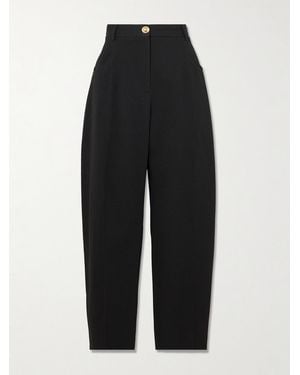 Blazé Milano Embellished Paneled Twill Tapered Pants - Schwarz
