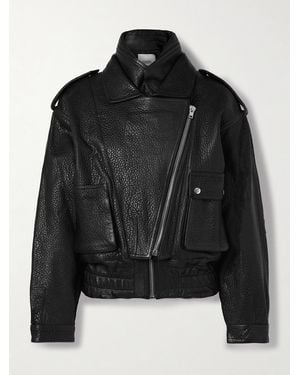 Isabel Marant Aneli Textured-Leather Jacket - Black