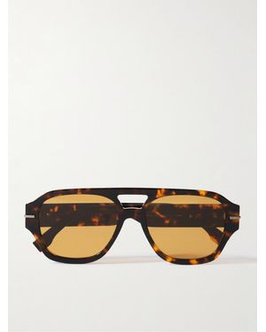 Fendi Fendigraphy Aviator-Style Acetate Sunglasses - Black