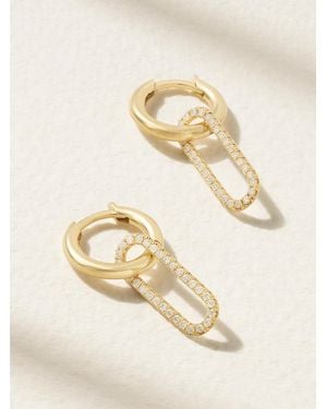 Spinelli Kilcollin Haru 18-Karat Diamond Hoop Earrings - Natural