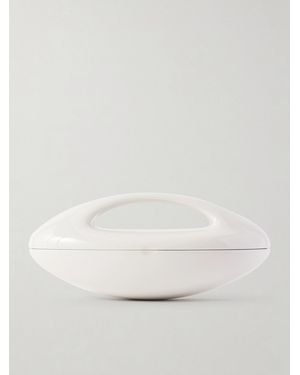 Alaïa Sculptural Minaudiere Resin Clutch - Natural