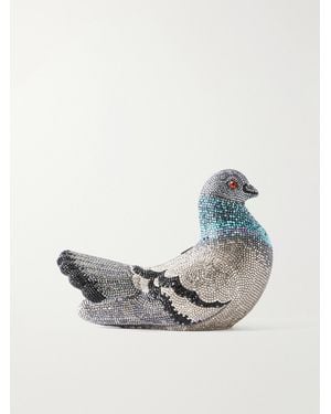 Judith Leiber Pigeon Crystal-Embellished-Tone Clutch - Metallic
