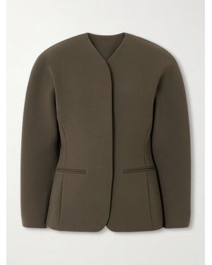 Jacquemus The Ovalo Grain De Poudre Jacket - Green