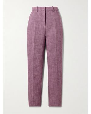 Calvin Klein Lucia Cotton-Blend Skinny Trousers - Purple