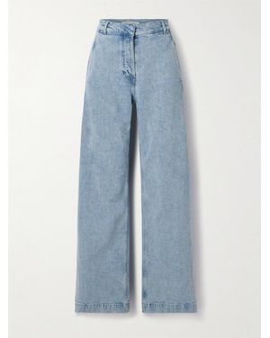 Another Tomorrow Net Sustain Mid-Rise Straight-Leg Organic Jeans - Blue
