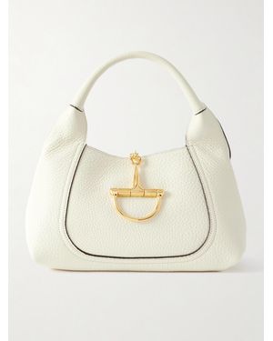 Gucci Softbit Tote Aus Strukturiertem Leder - Natur