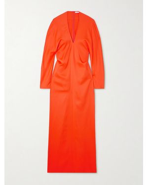 Ferragamo Stretch-Satin Gown - Red