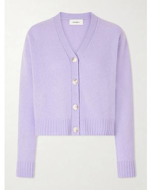 Lisa Yang Marionette Cashmere And Silk-Blend Cardigan - Purple