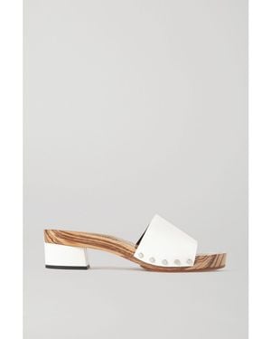 Proenza Schouler Leather Platform Mules - White