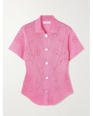 Calle Del Mar Ivy Hemd Aus Pointelle-Strick - Pink