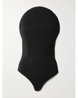 Alaïa Strapless Jersey Bodysuit - Black