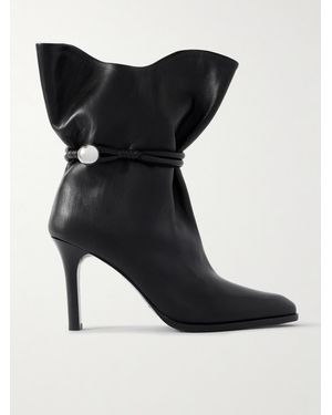 Isabel Marant Lolya Ankle Boots Aus Leder Mit Verzierung - Schwarz